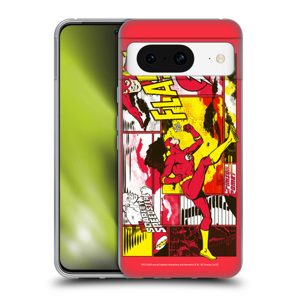 The Flash DC Comics Fast Fashion Pop Art Soft Gel Case for Google Pixel 8