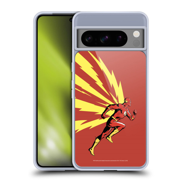 The Flash DC Comics Fast Fashion Running Soft Gel Case for Google Pixel 8 Pro