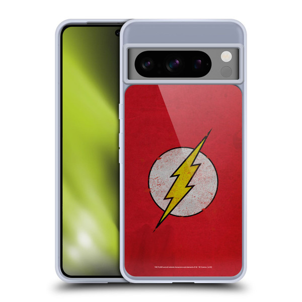 The Flash DC Comics Logo Distressed Look Soft Gel Case for Google Pixel 8 Pro