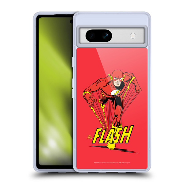 The Flash DC Comics Vintage Speedster Soft Gel Case for Google Pixel 7a