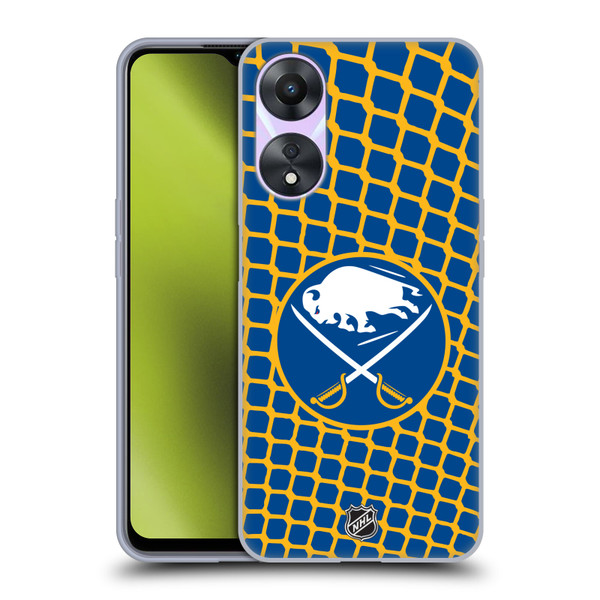 NHL Buffalo Sabres Net Pattern Soft Gel Case for OPPO A78 4G