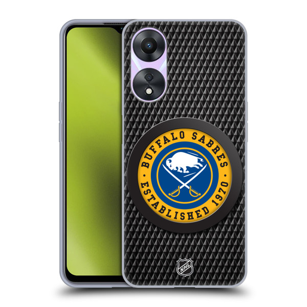 NHL Buffalo Sabres Puck Texture Soft Gel Case for OPPO A78 4G