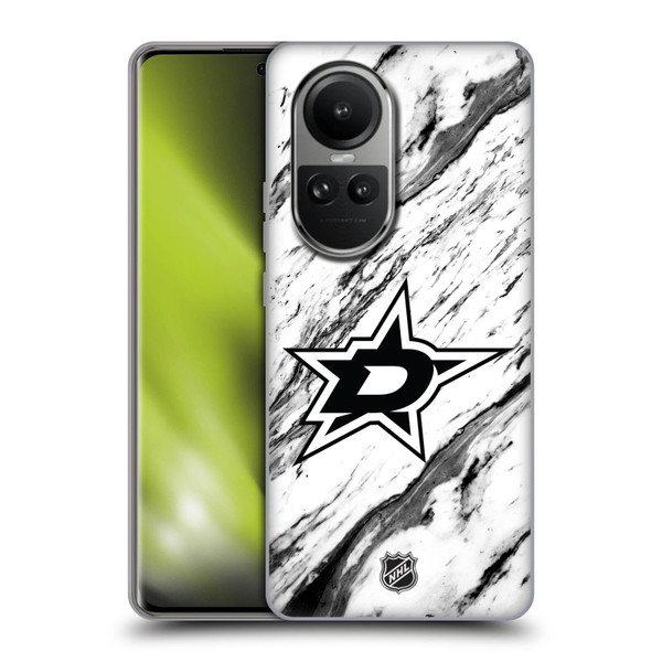 NHL Dallas Stars Marble Soft Gel Case for OPPO Reno10 5G / Reno10 Pro 5G