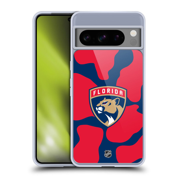 NHL Florida Panthers Cow Pattern Soft Gel Case for Google Pixel 8 Pro