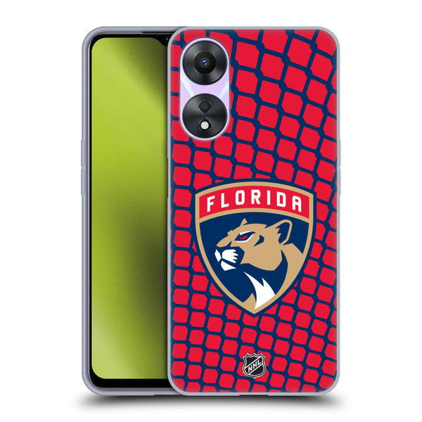 NHL Florida Panthers Net Pattern Soft Gel Case for OPPO A78 4G