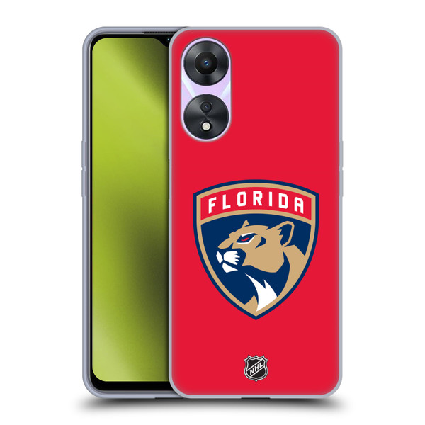 NHL Florida Panthers Plain Soft Gel Case for OPPO A78 4G
