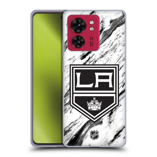 NHL Los Angeles Kings Marble Soft Gel Case for Motorola Moto Edge 40