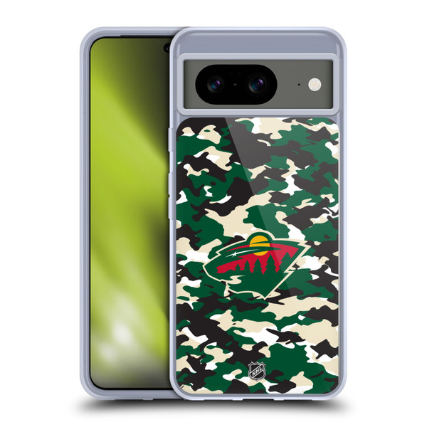 NHL Minnesota Wild Camouflage Soft Gel Case for Google Pixel 8