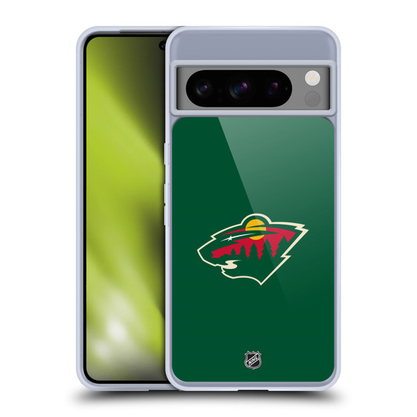 NHL Minnesota Wild Plain Soft Gel Case for Google Pixel 8 Pro