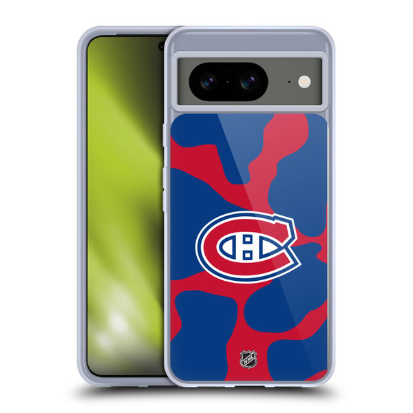 NHL Montreal Canadiens Cow Pattern Soft Gel Case for Google Pixel 8