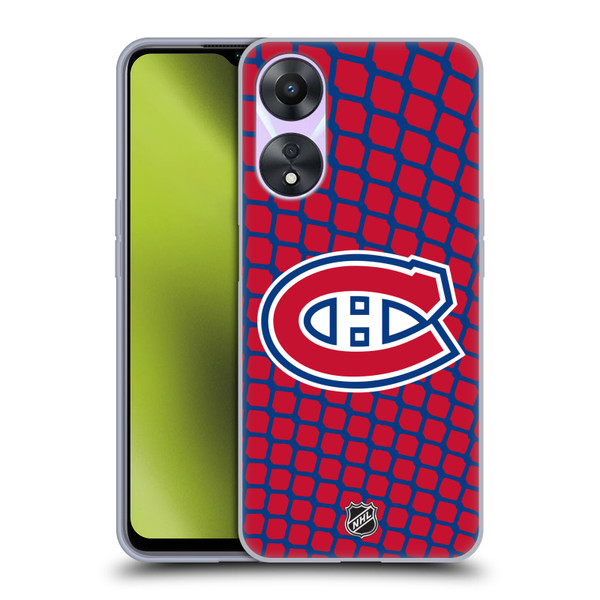 NHL Montreal Canadiens Net Pattern Soft Gel Case for OPPO A78 4G