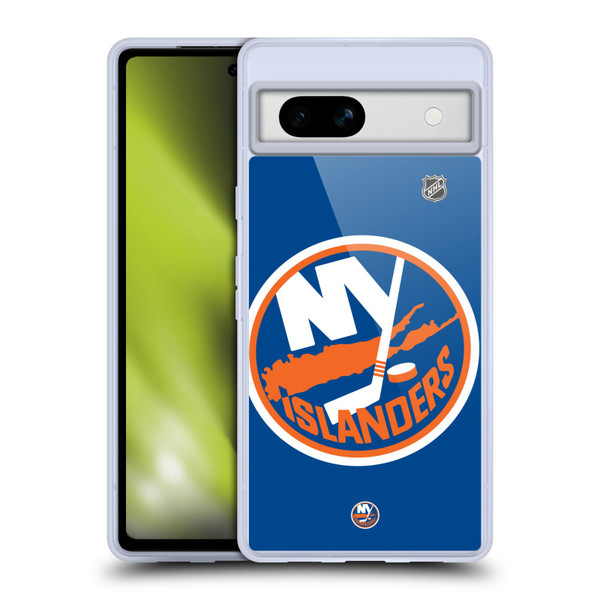 NHL New York Islanders Oversized Soft Gel Case for Google Pixel 7a