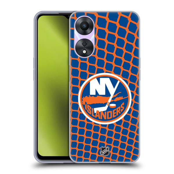 NHL New York Islanders Net Pattern Soft Gel Case for OPPO A78 4G