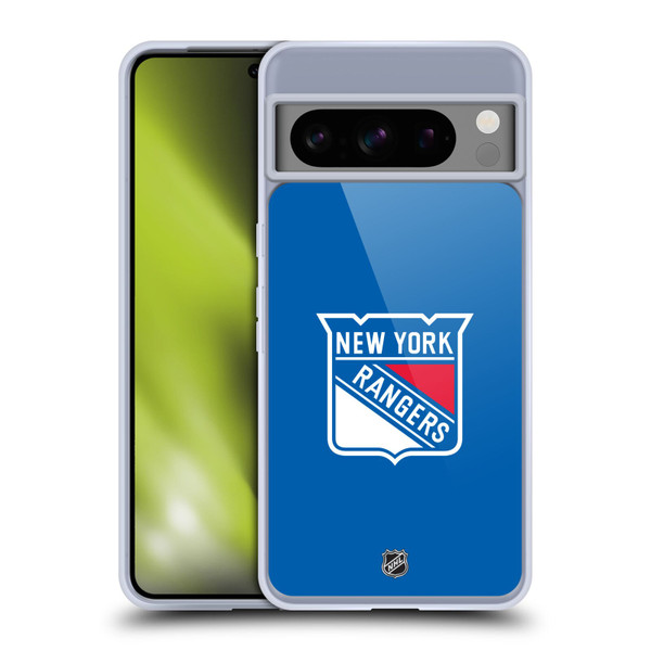 NHL New York Rangers Plain Soft Gel Case for Google Pixel 8 Pro