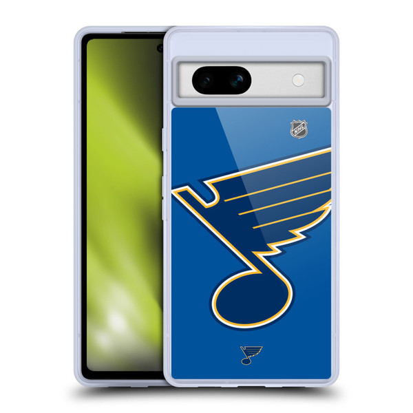 NHL St Louis Blues Oversized Soft Gel Case for Google Pixel 7a