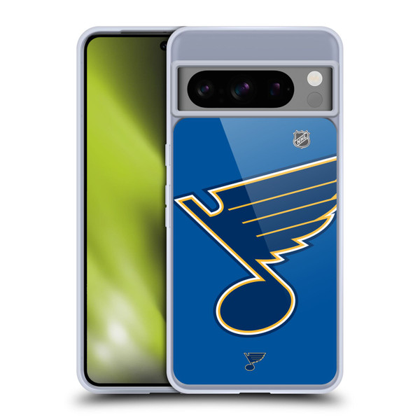 NHL St Louis Blues Oversized Soft Gel Case for Google Pixel 8 Pro