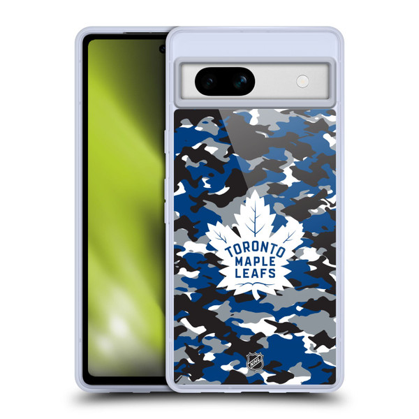 NHL Toronto Maple Leafs Camouflage Soft Gel Case for Google Pixel 7a
