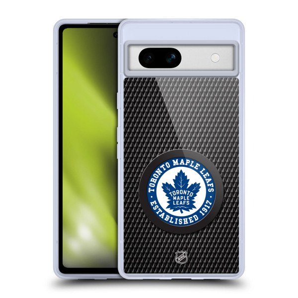 NHL Toronto Maple Leafs Puck Texture Soft Gel Case for Google Pixel 7a