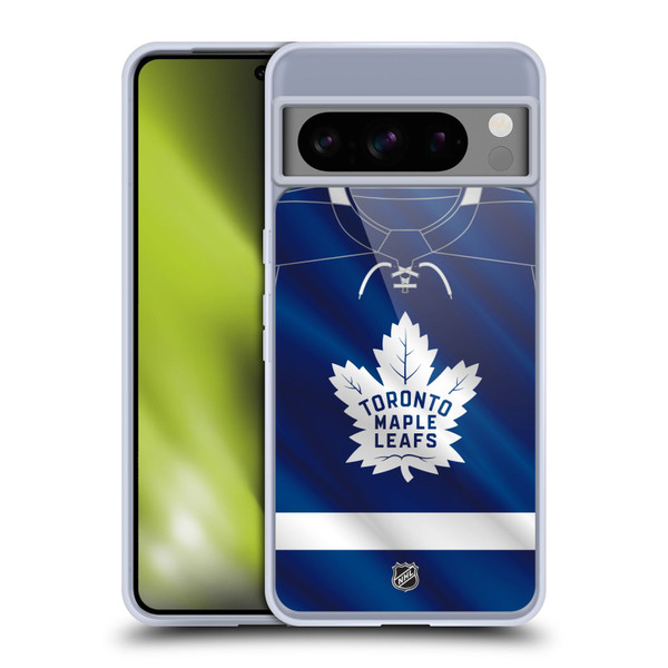 NHL Toronto Maple Leafs Jersey Soft Gel Case for Google Pixel 8 Pro