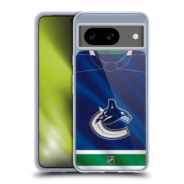 NHL Vancouver Canucks Jersey Soft Gel Case for Google Pixel 8