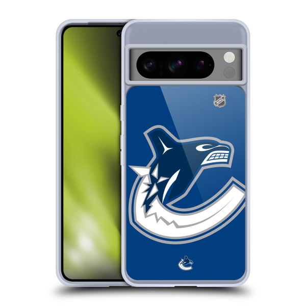 NHL Vancouver Canucks Oversized Soft Gel Case for Google Pixel 8 Pro