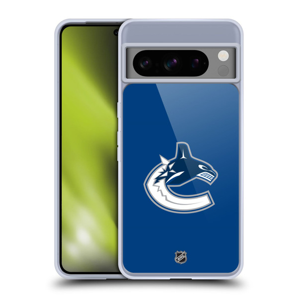 NHL Vancouver Canucks Plain Soft Gel Case for Google Pixel 8 Pro