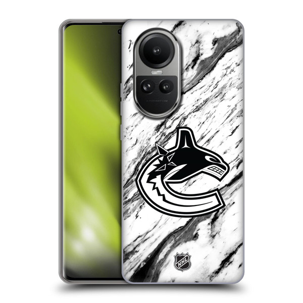 NHL Vancouver Canucks Marble Soft Gel Case for OPPO Reno10 5G / Reno10 Pro 5G