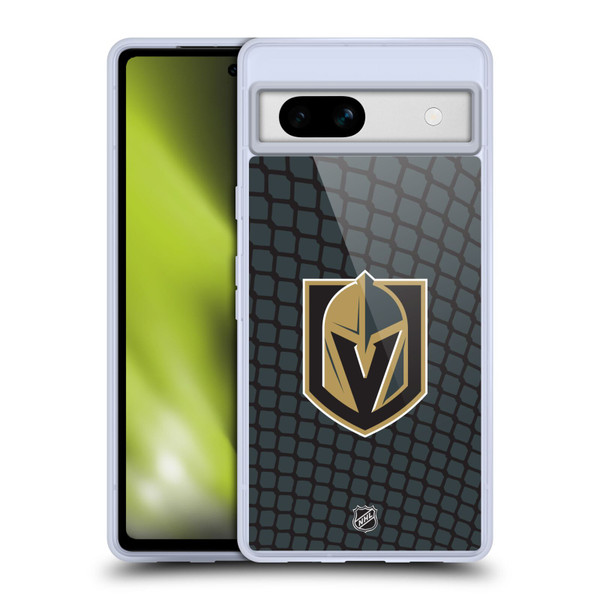 NHL Vegas Golden Knights Net Pattern Soft Gel Case for Google Pixel 7a