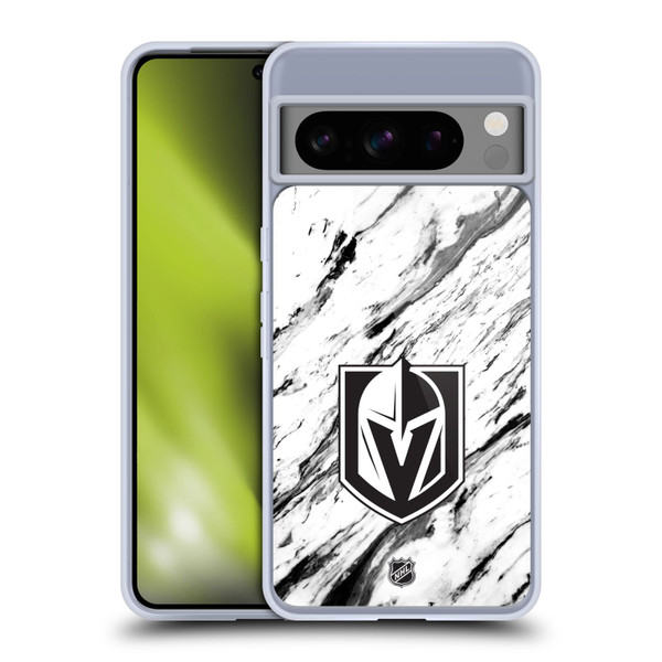 NHL Vegas Golden Knights Marble Soft Gel Case for Google Pixel 8 Pro