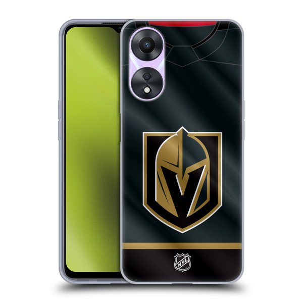 NHL Vegas Golden Knights Jersey Soft Gel Case for OPPO A78 4G