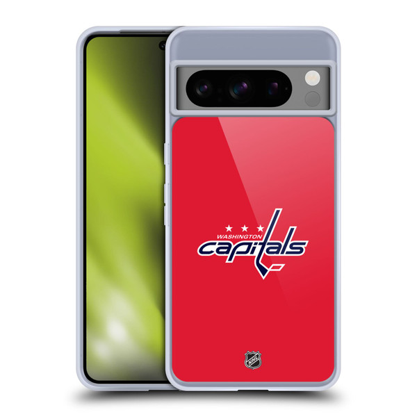 NHL Washington Capitals Plain Soft Gel Case for Google Pixel 8 Pro