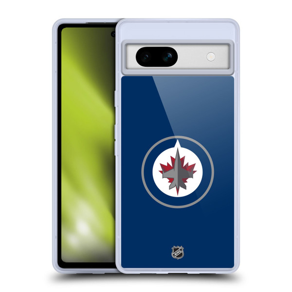NHL Winnipeg Jets Plain Soft Gel Case for Google Pixel 7a