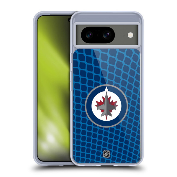 NHL Winnipeg Jets Net Pattern Soft Gel Case for Google Pixel 8