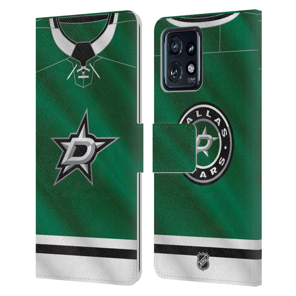 NHL Dallas Stars Jersey Leather Book Wallet Case Cover For Motorola Moto Edge 40 Pro