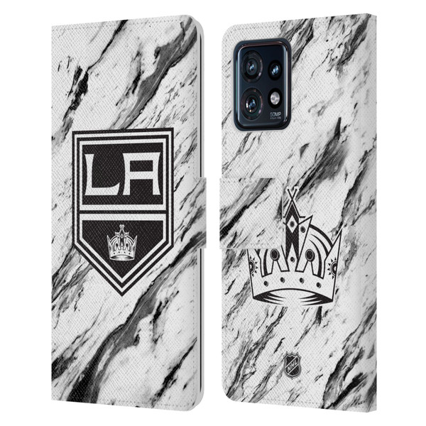 NHL Los Angeles Kings Marble Leather Book Wallet Case Cover For Motorola Moto Edge 40 Pro/Plus 2023 NHL Los Angeles Kings Marble Leather Book Wallet Case Cover For Motorola Moto Edge 40 Pro/Plus 2023
