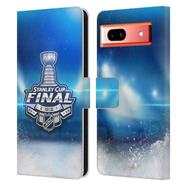 NHL 2021 Stanley Cup Final Stadium Leather Book Wallet Case Cover For Google Pixel 7a