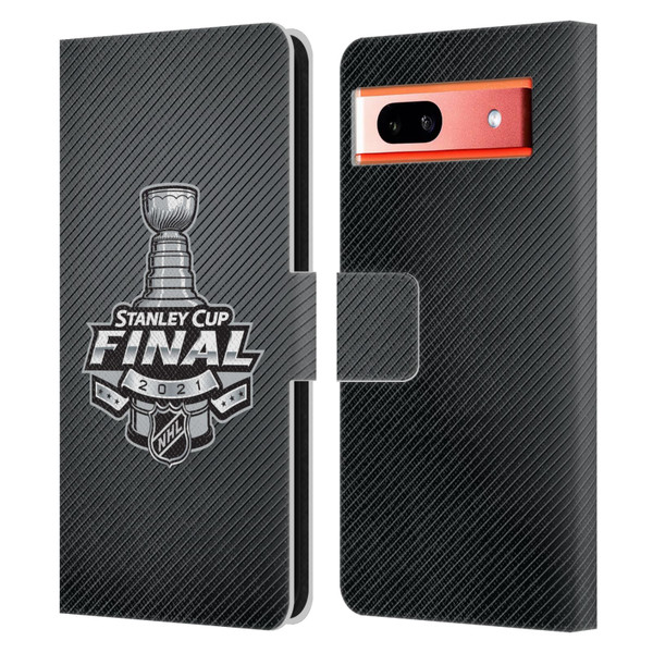 NHL 2021 Stanley Cup Final Stripes Leather Book Wallet Case Cover For Google Pixel 7a
