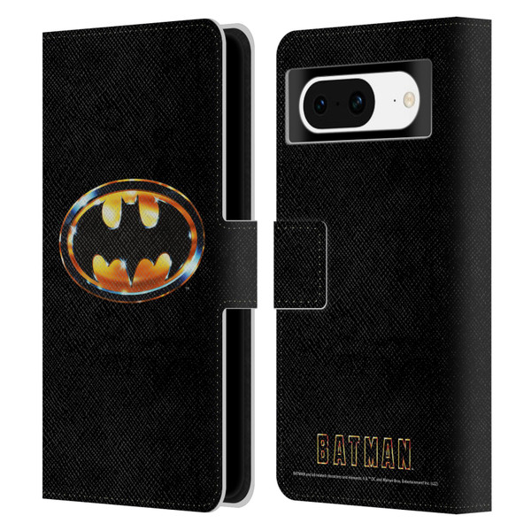 Batman (1989) Key Art Logo Leather Book Wallet Case Cover For Google Pixel 8