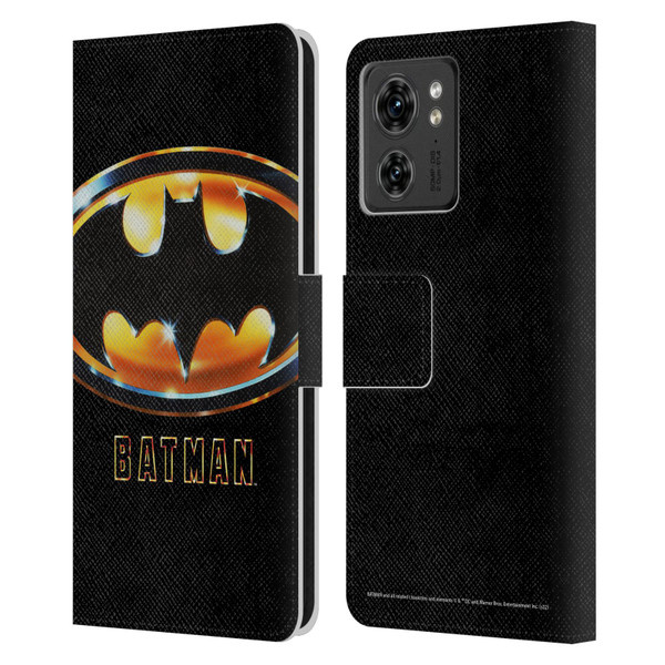 Batman (1989) Key Art Poster Leather Book Wallet Case Cover For Motorola Moto Edge 40