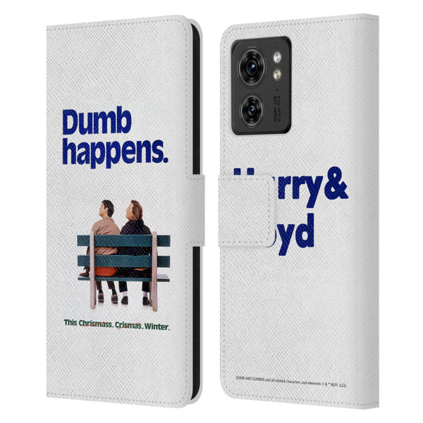 Dumb And Dumber Key Art Dumb Happens Leather Book Wallet Case Cover For Motorola Moto Edge 40