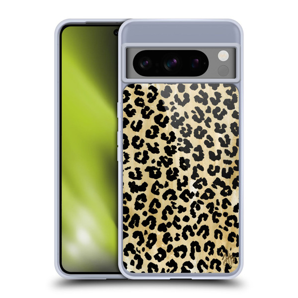 Haley Bush Pattern Painting Leopard Print Soft Gel Case for Google Pixel 8 Pro