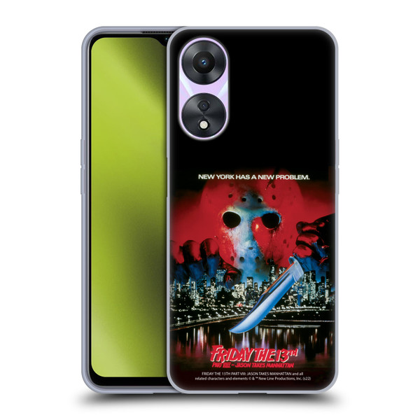 Friday the 13th Part VIII Jason Takes Manhattan Graphics Key Art Soft Gel Case for OPPO A78 5G