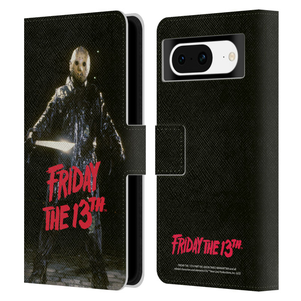 Friday the 13th Part VIII Jason Takes Manhattan Graphics Jason Voorhees Leather Book Wallet Case Cover For Google Pixel 8