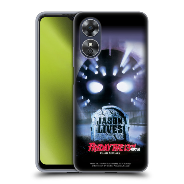 Friday the 13th Part VI Jason Lives Key Art Poster Soft Gel Case for OPPO A17