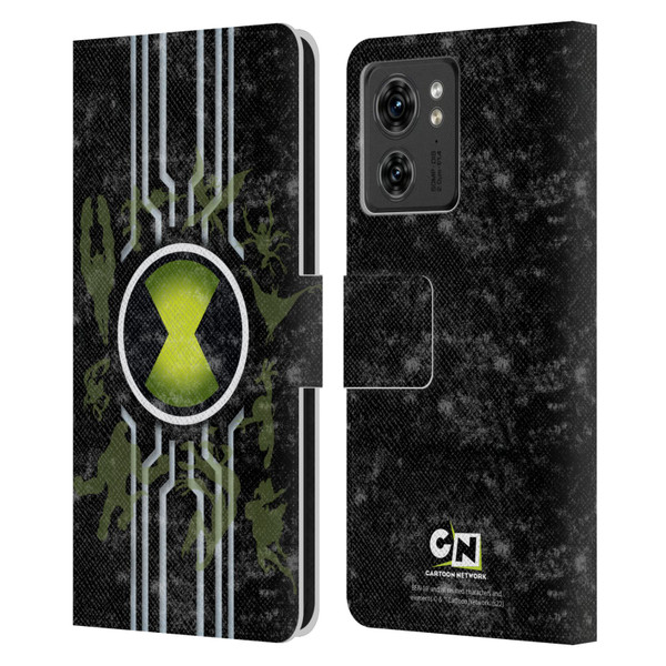 Ben 10: Alien Force Graphics Omnitrix Leather Book Wallet Case Cover For Motorola Moto Edge 40