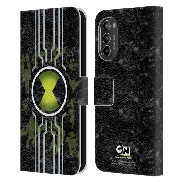 Ben 10: Alien Force Graphics Omnitrix Leather Book Wallet Case Cover For Motorola Moto G82 5G