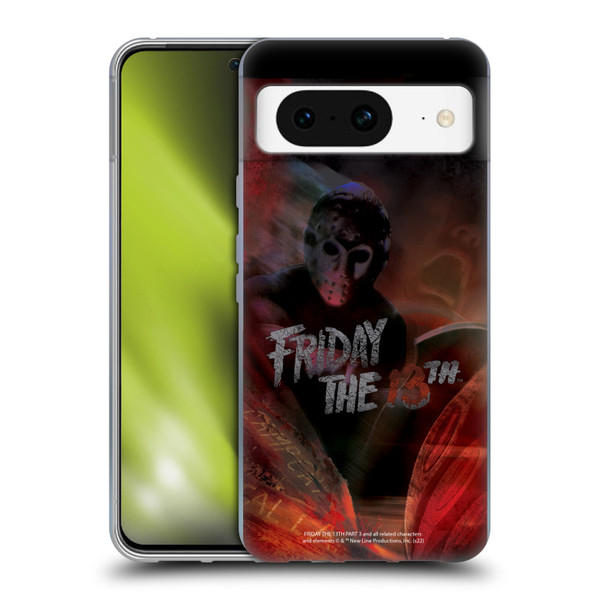 Friday the 13th Part III Key Art Poster Soft Gel Case for Google Pixel 8