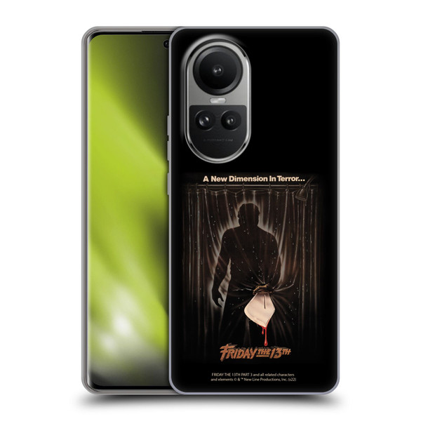 Friday the 13th Part III Key Art Poster 3 Soft Gel Case for OPPO Reno10 5G / Reno10 Pro 5G