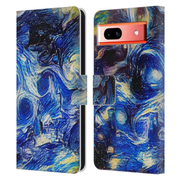 Cosmo18 Jupiter Fantasy Starry Leather Book Wallet Case Cover For Google Pixel 7a