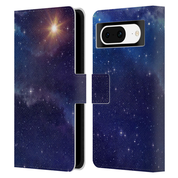 Cosmo18 Space 2 Shine Leather Book Wallet Case Cover For Google Pixel 8